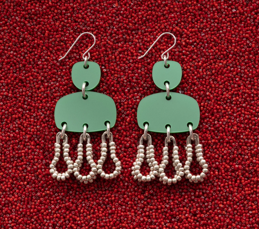 Octopus with fringe green Octopus with fringe green