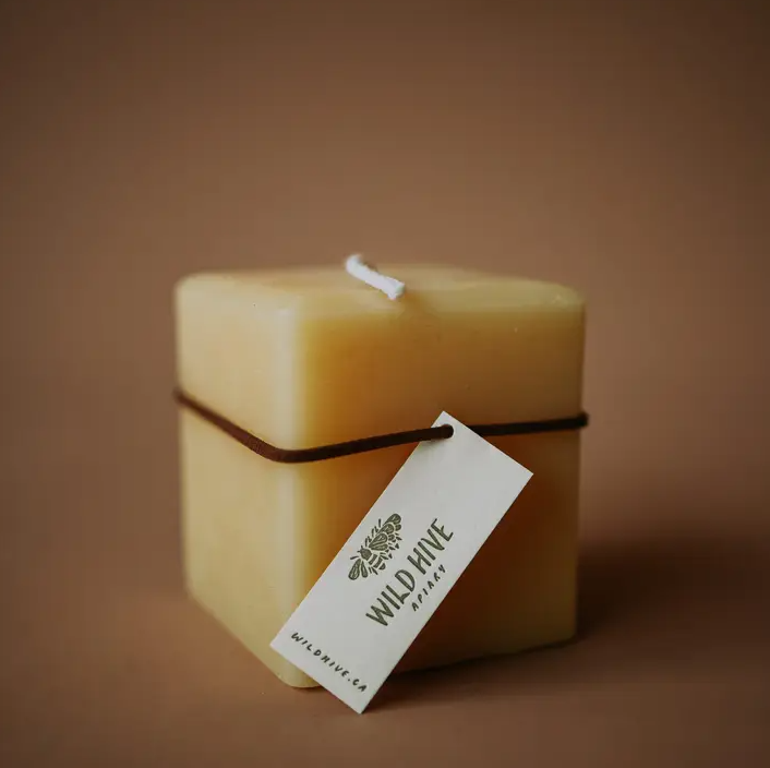 Small Square Beeswax Candle Small Square Beeswax Candle