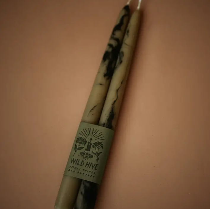 Smokey Taper Candles Smokey Taper Candles