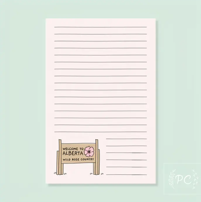 Welcome to Alberta Note Pad Welcome to Alberta Note Pad